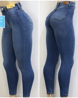 Sawary Faja-Jeans mit hoher Taille und Super-Lipo-Spandex