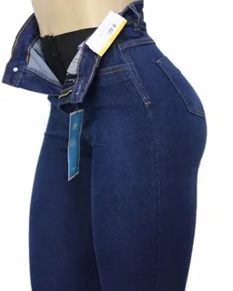 Sawary Faja-Jeans mit hoher Taille und Super-Lipo-Spandex