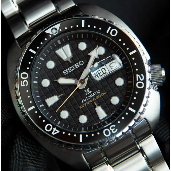 Seiko Prospex Automatic Diver Rotating Bezel 45.0 mm Black Dial Men's Watch (SRPE03)