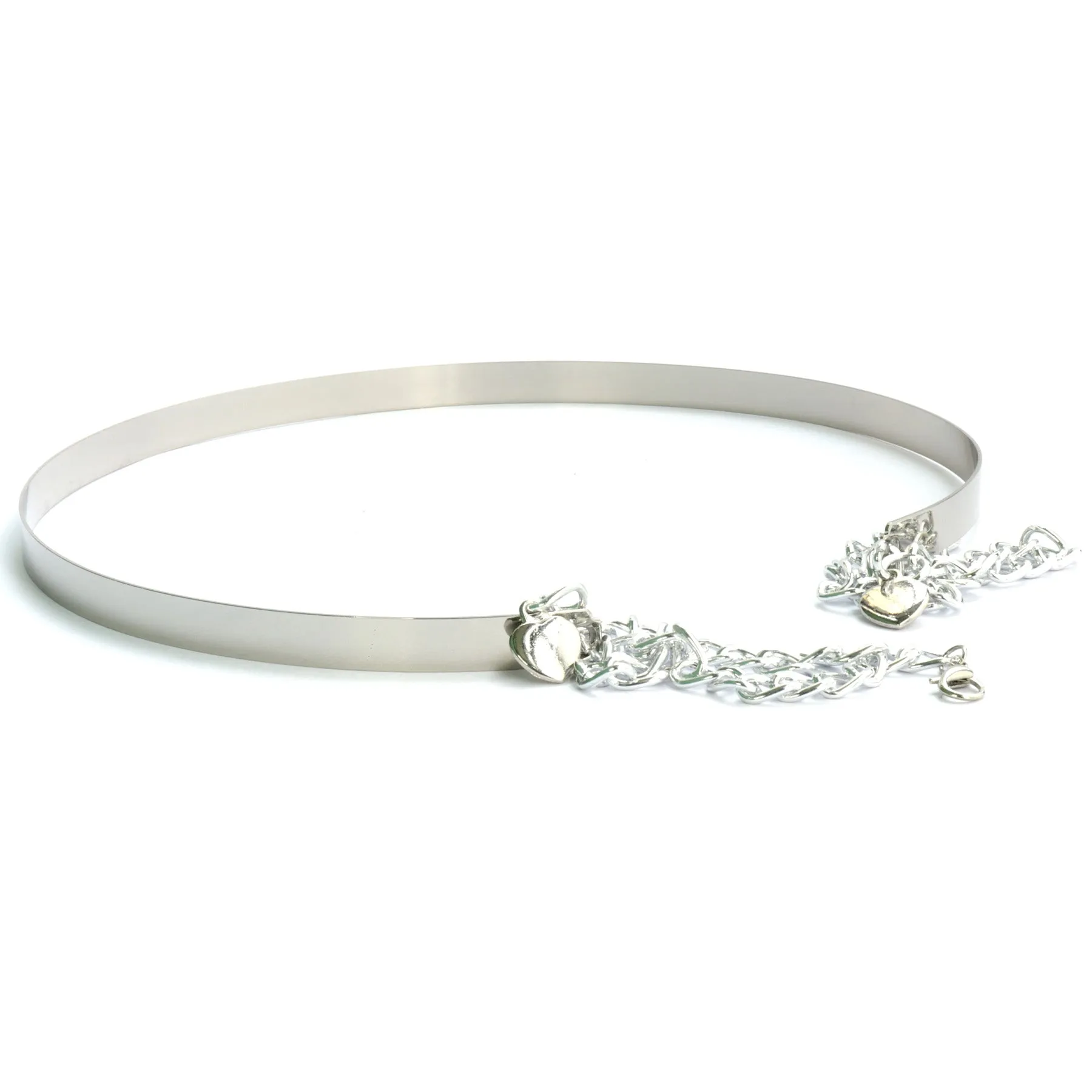 Silver Metallic Chain Belt
