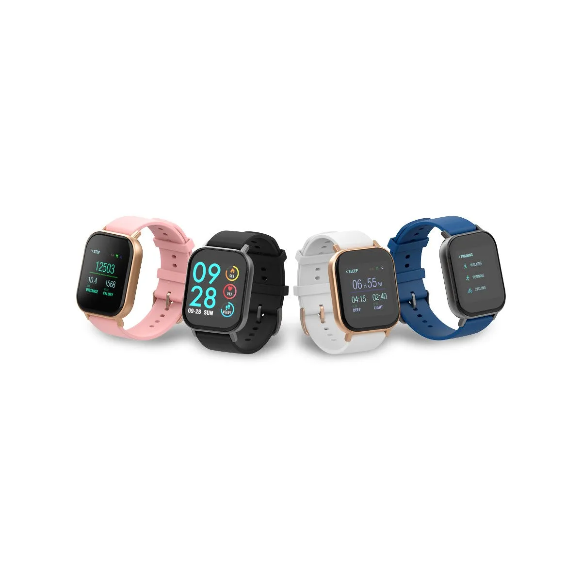 Somatik ORA 24-Hour Temperature Smart Fitness Watch - Black/ Granite Metal