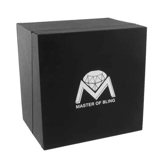 Stainless Steel Rose Gold Black Bustdown Automatic Mens Watch