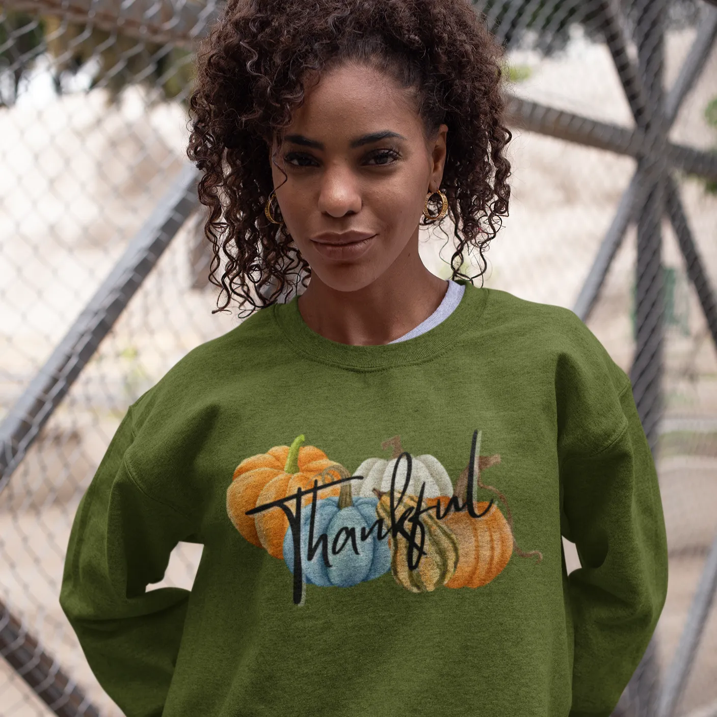 Thankful Pumpkin Sweatshirt, Fall Coffee Sweatshirt for Women, Vintage Thanksgiving Sweater, Fall Crewneck Pumpkin Heart Sweatshirt