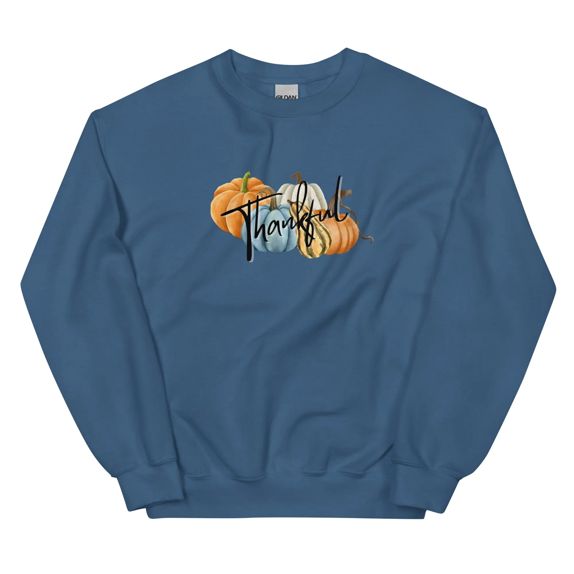 Thankful Pumpkin Sweatshirt, Fall Coffee Sweatshirt for Women, Vintage Thanksgiving Sweater, Fall Crewneck Pumpkin Heart Sweatshirt