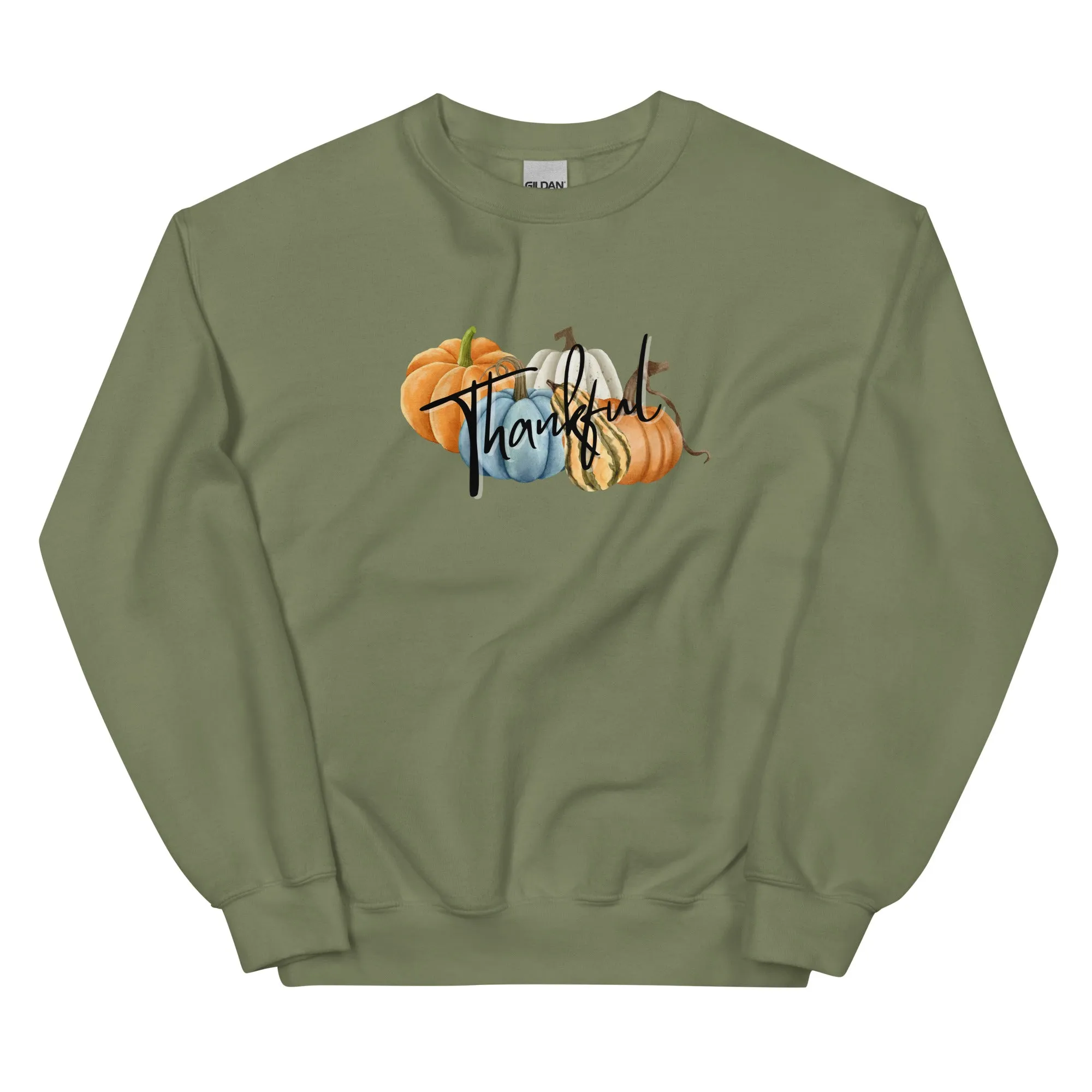 Thankful Pumpkin Sweatshirt, Fall Coffee Sweatshirt for Women, Vintage Thanksgiving Sweater, Fall Crewneck Pumpkin Heart Sweatshirt