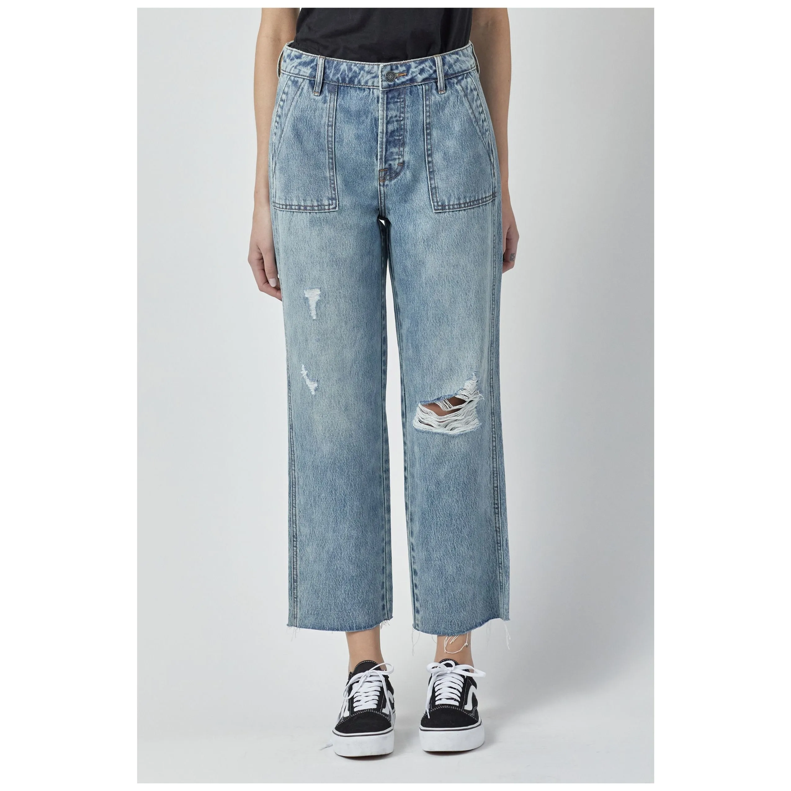 Tracey • High Rise Utility Jeans