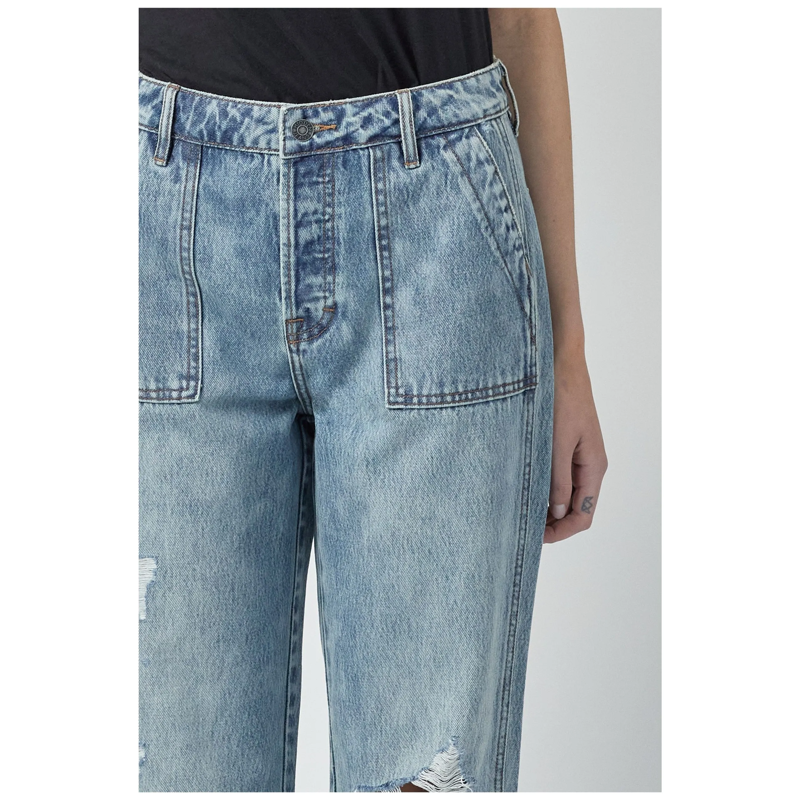 Tracey • High Rise Utility Jeans