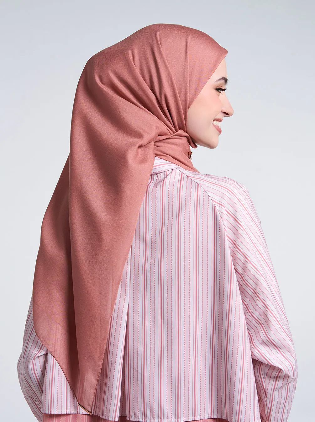 ULTRA PARIS SCARF PLAIN PRESSED ROSE