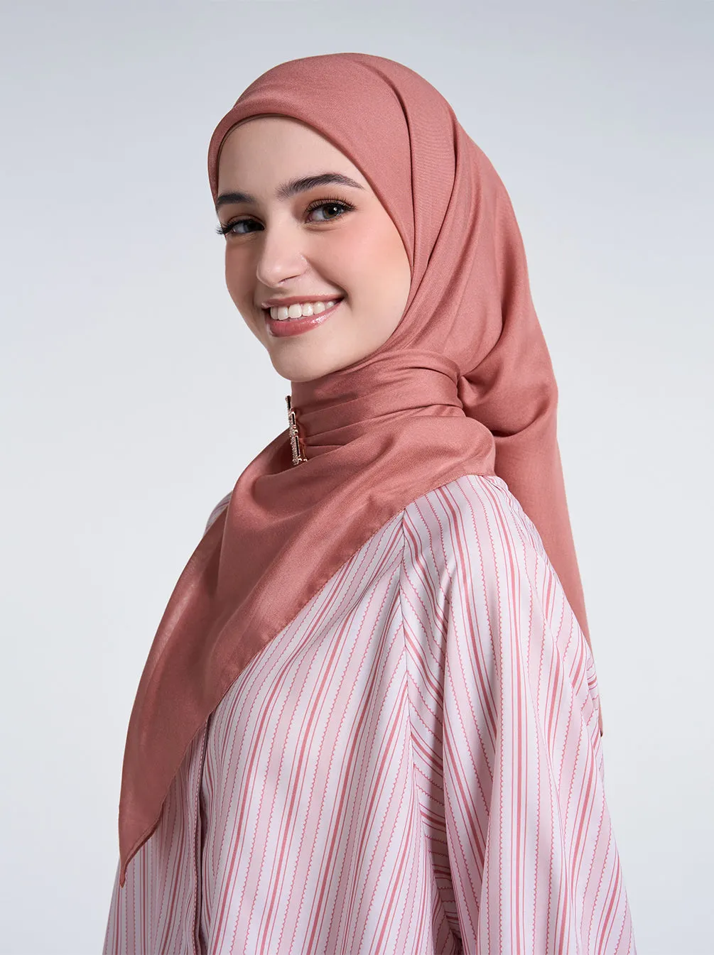 ULTRA PARIS SCARF PLAIN PRESSED ROSE