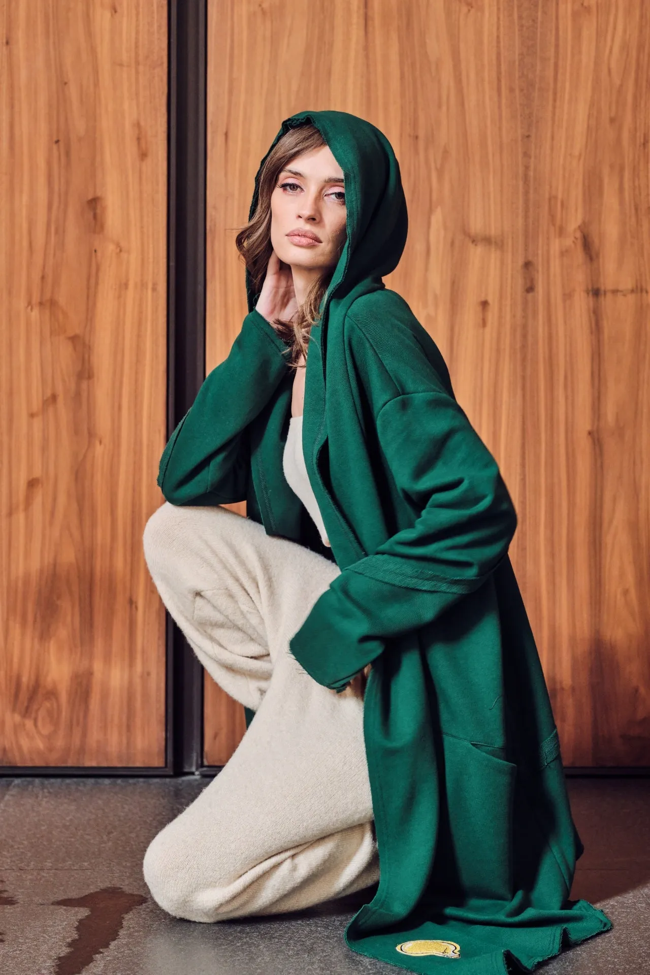 UNISEX GREEN HOODIE HOD006