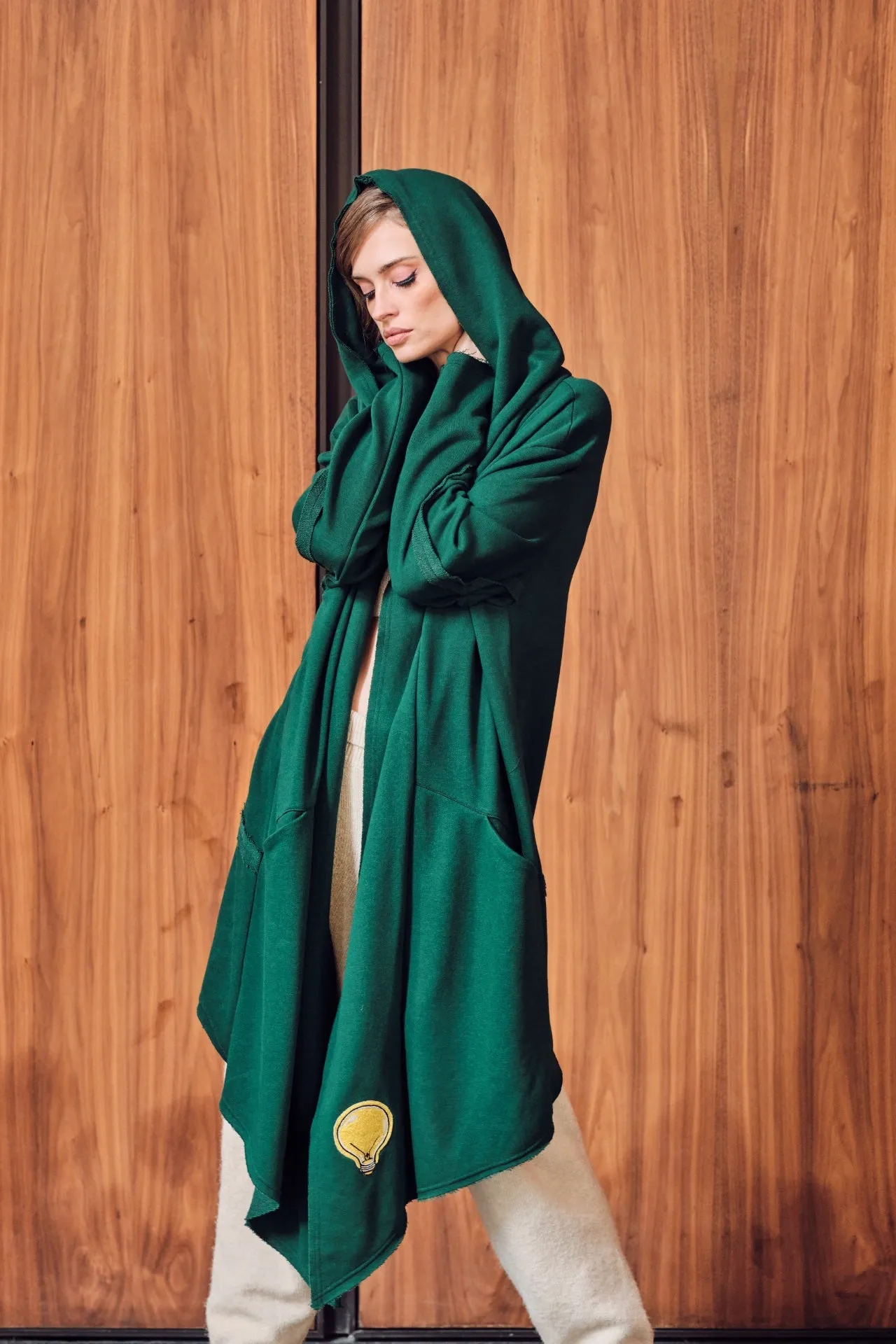 UNISEX GREEN HOODIE HOD006