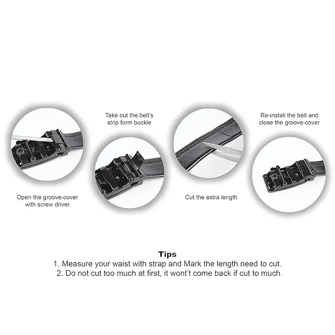 Venardo GUPS Genuine Leather Autolock Belt for Men - Perfect for Formal and Casual Wear - Adjustable  WITH  FREE CARD HOLDER WALLET