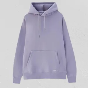 Winter Purple Plain Hoodie