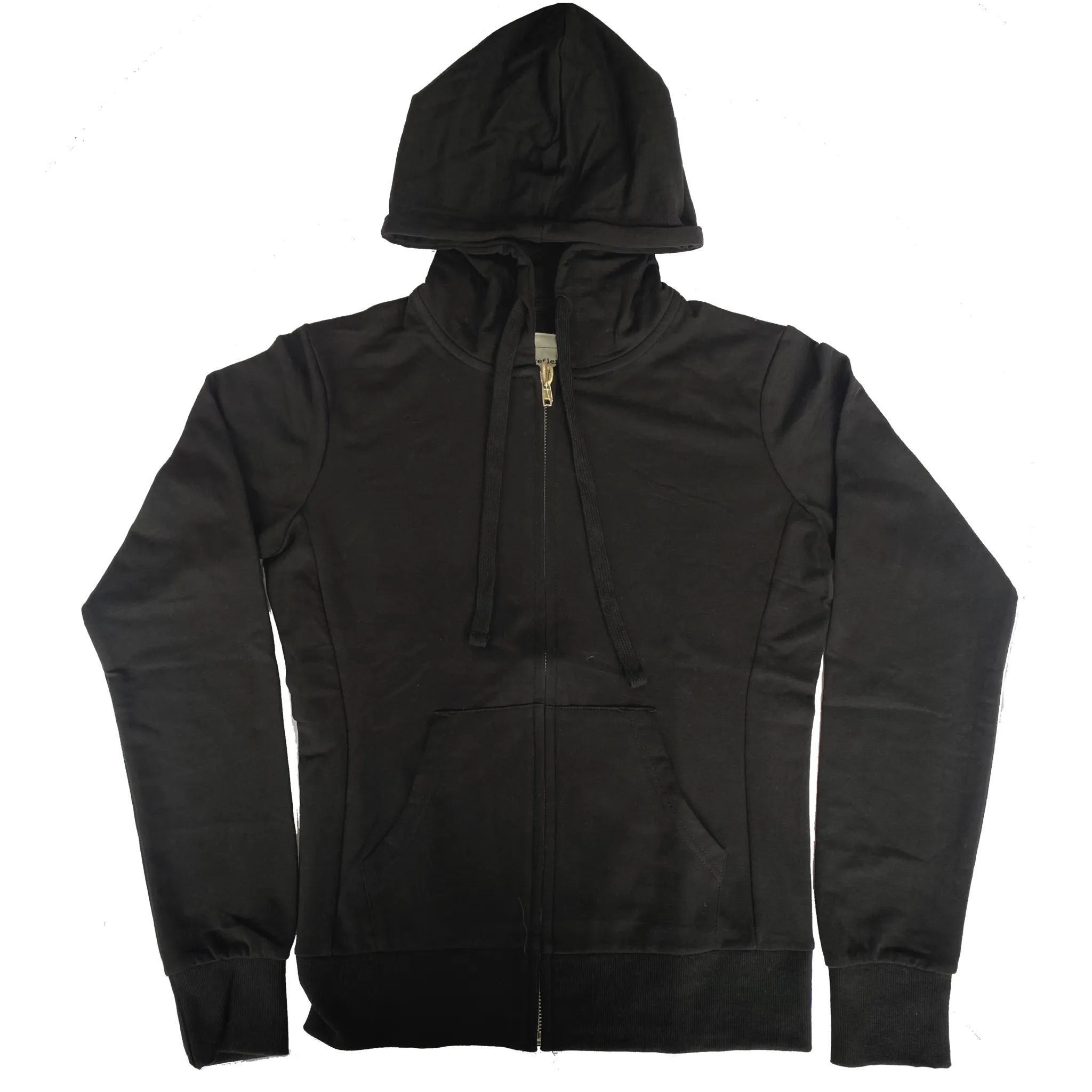 Women's Black Full Zip Hoodie