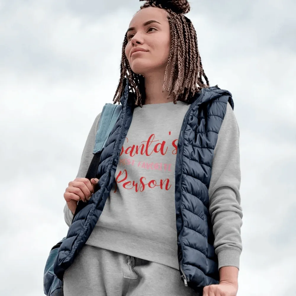 Womens Santa's Favorite Sweatshirt