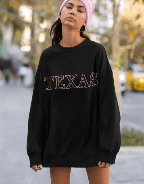Womens Texas Gradient Crewneck Sweatshirt
